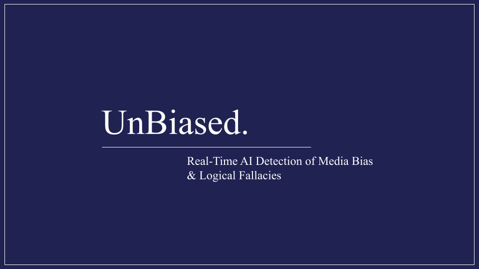 UnBiased. (Capstone Project)